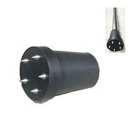 Steel Nail Anti-Slip Cane Crutch Tips 3/4 Inch Non-Slip on Ice and Snow Replacement Rubber Foot Pad