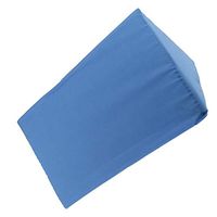 High Density Foam Pillow Wedge Pillow Elevation Cushion Washable Cover Lumbar Support (Blue)