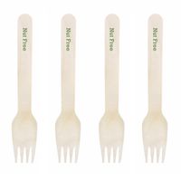 Dress My Cupcake Natural Wood Candy 100-Pack Buffet Forks DIY Kit, Nut Free, Leaf Green