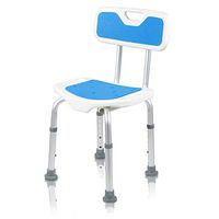 Heavy Duty Shower Chair for Handicap Disabled Seniors & Elderly Adjustable Height Bath and Shower Chair Seat Supports up to 300 lbs