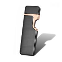 Frun Trading USB Rechargeable Fingerprint Sensor Lighter Windproof Cigarette Lighter Gift for Father