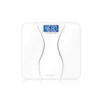 Bathroom Floor Body Scale Glass Smart Household Electronic Digital Weight Balance Bariatric Display 180KG/50G,White