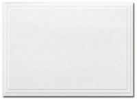 Triple Embossed White Note Cards and Envelopes - 50/Pack