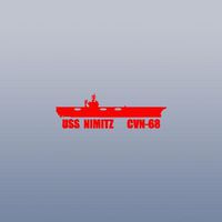 Decal Decor Red Art Auto Macbook Die Cut Decoration Uss Nimitz Cvn 68 Us Navy Carrier Car Vinyl Laptop Window