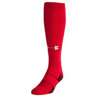 Under Armour Team Over The Calf Socks, 1-Pair, Red, Shoe Size: Mens 12-16