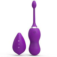 20-Speed Waterproof Wireless Remote Control, Silicone Massage Egg, Remote Control for Women, Pelvic Floor Post-Natal Massage, Girl Bladder Control CLDGF, Purple