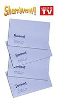 The Original Shamwow Mini - Super Absorbent Multi-Purpose Cleaning Shammy (Chamois) Towel Cloth, Machine Washable, Will Not Scratch, Blue (4 Pack)