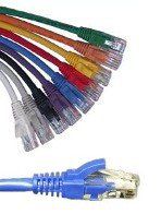 Cat5e Patch Cable, Case(qty150), 7ft, Blue, with Boots Free $50 Amazon Gift Card with Each Case