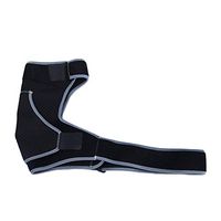 LIOOBO Shoulder Brace Adjustable Shoulder Compression Sleeve Strap Wrap Shoulder Protection for Football Paintball Baseball Fencing(Black)