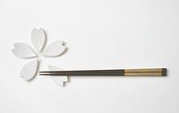 [5 pcs] hiracle Cherryblossom Sakura Chopsticks Rest White HSH-05-WH from Japan