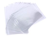 Mini Skater 100Pcs Clear Treat Bags OPP Cello Cellophane Bag With 100Pcs Red Color Twist Ties For Wedding Gift Candy Cookie Bakery Bread Dessert (3"x 4")