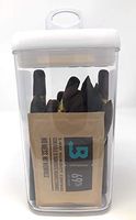 Easy Open Acrylic Cigar Humidor Jar with Boveda 69% 2-Way Humidity System, 25 Cigar Capacity (Square)