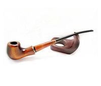 Long Tobacco Pipes of Pear Root "LADY-BLUES" 9 in Carving Handmade