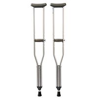 Double Crutches, Aluminum Alloy Underarm Skid Cane Height Adjustable, Suitable for Disabled People and The Elderly and Children Use,Large