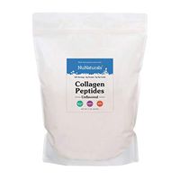 NuNaturals Unflavored Collagen Peptides Powder, Grass-Fed, with Bovine Hide (5 lb)