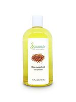 100% PURE ORGANIC CARRIER OILS REFINED UNREFINED 2 OZ TO 64 OZ by SOAPEAUTY (32 OZ/2 LBS Flax Seed Oil)