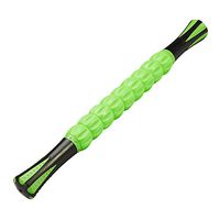 REEHUT Muscle Roller Massage Stick Tool for Athletes, 18 Inches Muscle Roller for Relieving Muscle Soreness, Soothing Cramps, Massage, Physical Therapy & Body Recovery Green