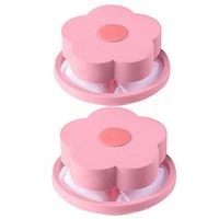 Washing Machine Universal Float Set,Floating Pet Fur Catcher Filtering Hair Removal Device Wool Cleaning Supplies 2PC (Pink)
