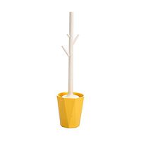 Kylin Express Soft/Dense Brush Toilet Brush Creative Bowl Brush with Holder,Yellow