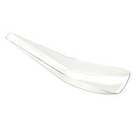 Fineline Settings 6505-CL, 5-Inch Clear Plastic Tiny Tensils Spoons, Disposable Catering Won Ton Asian Style Soup Spoons, Serving Display Side Dish Dessert Plates (200)