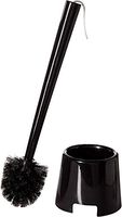 Klickpick Home Toilet Bowl Cleaner Brush with Toilet Holder Caddy (Black, Pack of 1)