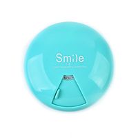 Pill Organizer Portable BPA Free Pill Case with 360 Degree Rotation 7 Compartments Week Marks Pill Container Blue by iYaYoo