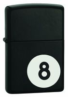 ZIPPO Fox 8-Ball Zippo Lighter, Black