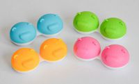 3 x Bear Range Fun Cute Animal Blue Contact Lens Storage/Soaking Case