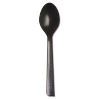 Eco-Products 100% Recycled Content Cutlery, Spoon, 6", Black - Includes 1000 per case.