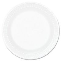 Dart 6PWC, 6-Inch Concorde White Non-Laminated Foam Plate, Take Out Catering Disposable Plates (50)