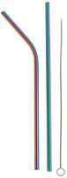LETOOR Drinking FDA Approved Straws Reusable,8.5" x 0.24" for 20oz Tumblers Rumblers, 8.5 inch, multicolour