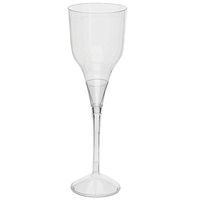 BalsaCircle 30 pcs 7 oz Clear Plastic Champagne Glasses - Disposable Wedding Party Catering Tableware