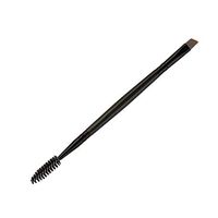 Eyeshadow Putars Black Brow Makeup Brush Wood Handle Double Sided Eyebrow Flat Angled Brushes Black & Pink Real Wood, Anti-Corrosion (Length: 16.5cm)