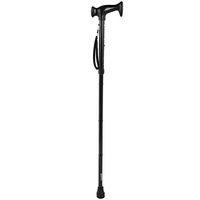 Aluminum Alloy Walking Sticks Five-Section Telescopic Collapsible Travel Cane with Wrist Rope for Old
