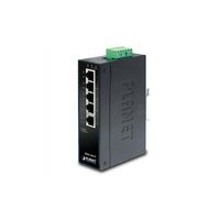 PLANET 5-Port 10/100TX Industrial Fast Ethernet Switch (-40~75 degrees C operating temperature) / ISW-501T /
