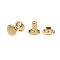 uxcell 20 Sets Double Cap Rivets Round Rivet Fasteners for Leather Craft Decorations 8mm9mm
