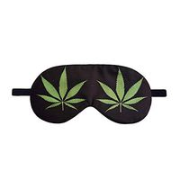 Marijuana Leaf Sleeping Mak Cannabis Weed Eye Mask Reefer Grass Blindfold Pot Leaf Eye Cover