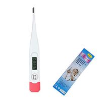 Electronic LCD Thermometer, Fever Household Temperature Measuring Tools Digital Medical Thermometer for Rectal Oral and Armpit Temperature Measurement for Infants Babies Children and Adults