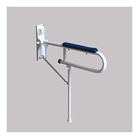 JIAHE115 Bathroom Safety Rails Stainless Steel Upturned handrail Home Assist Safety Support Handle Grab Bars (Color : Gray)