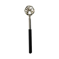Eagle Extendable and Telescopic Back Scratcher with Metal Bear Claw - Black
