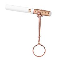 Lzttyee Elegant Rose Design Lady Smoker Cigarette Holder Ring Protect Your Fingers (S, Rose Gold)