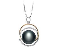 Judith Black 12-13mm AA Quality Freshwater 925 Sterling Silver Cultured Pearl Pendant For Women
