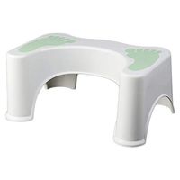 DULPLAY Bathroom Squatty Toilet Stool, Recommended Anti-Slip for All Ages Compact All Toilets Potty Assistance -B 44x27.5x20cm(17x11x8inch)