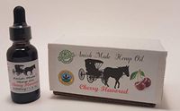 Cherry Flavored Amish Made Organic Hemp Oil Extract with 2500 mg of Hemp Extract Reduces Pain, Anxiety and Stress. Helps with Sleep, Mood, Skin and Hair via Hemp Extract Oil Drops (Cherry)