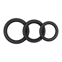 Set of 3 Soft Silicone Rings Massage Rings Flexible Rings for Exercise Bands