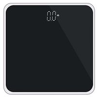 HP95 Electronic Digital Body Weight Body Fat Scale Glass Bathroom Scale with Steel Protective,LED Display /400 Pounds-US Warehouse Clearance Sale (Elegant Black)
