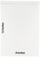 BNY Corner 4 Mil 9x12 Heavy Duty Clear Plastic Zip Lock Bags Reloc Bag - 1000 Counts
