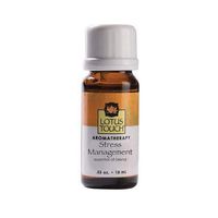 Stress Management Essential Oil Blend by Lotus Touch, 10 ml Bottle - 100% Pure Therapeutic Grade Single-Note Essential Oil for Aromatherapy - Calming Aroma that Helps Reduce Stress & Anxiety