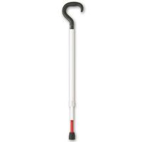 Ambutech Adj. Support Cane- 29-37-in. White-Red