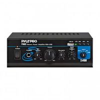 PTAU23 Mini 2x40 Watt Stereo Power Amplifier w/ USB/AUX Inputs